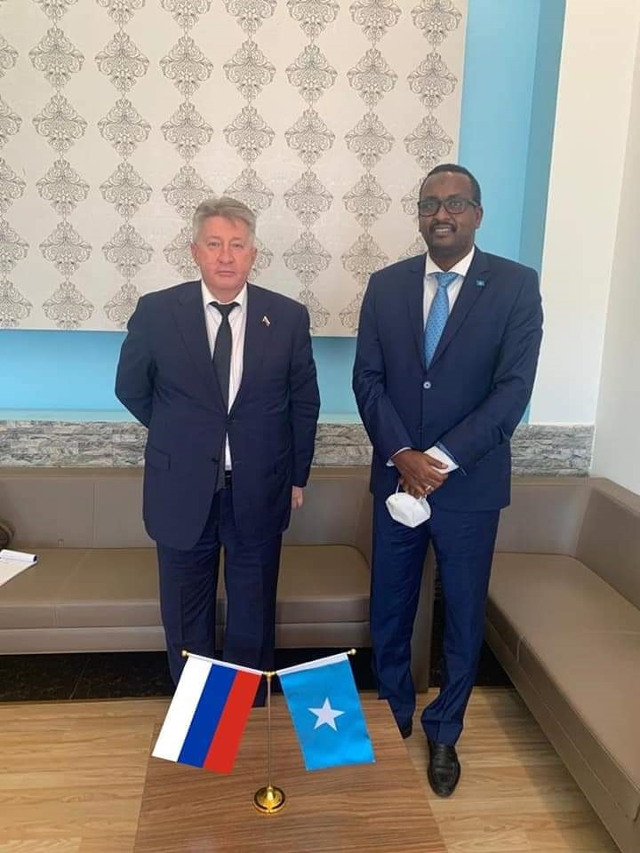 State Minister for Foreign Affairs discusses with the Russian ambassador a number of issues of common interest