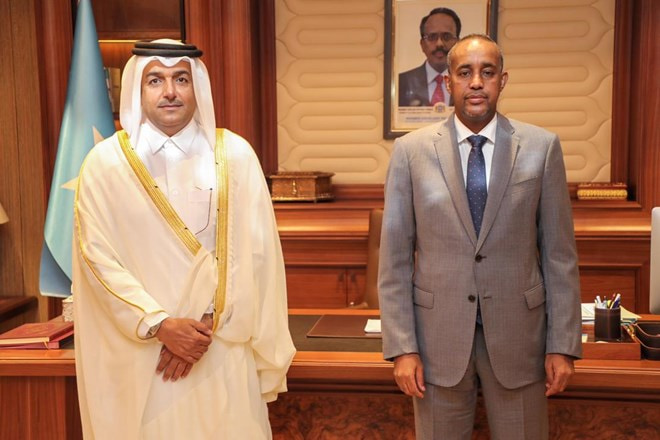PM Rooble meets with Qatar special envoy in Mogadishu