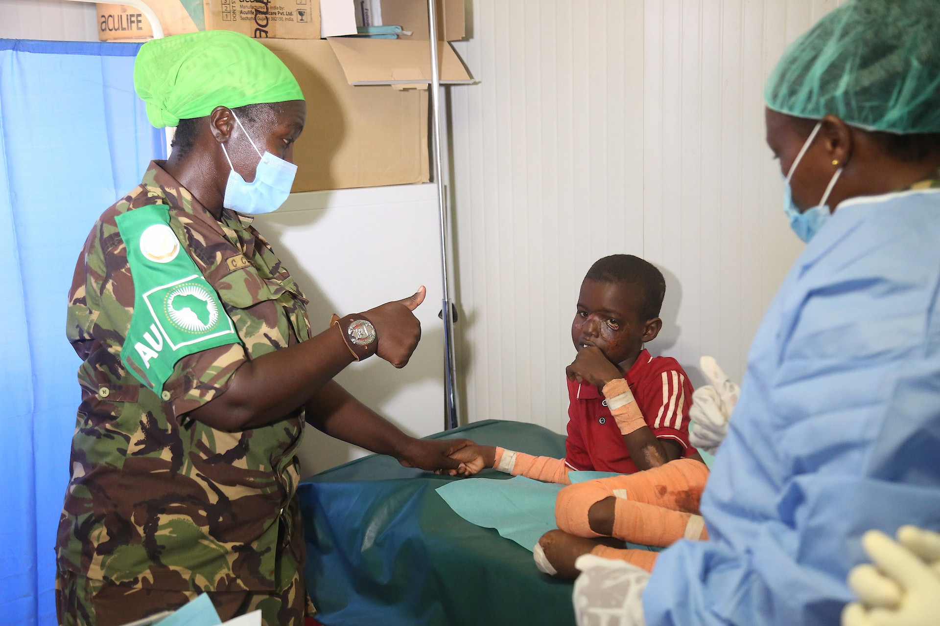 AMISOM gives hope to ailing Somali boy in Kismayo