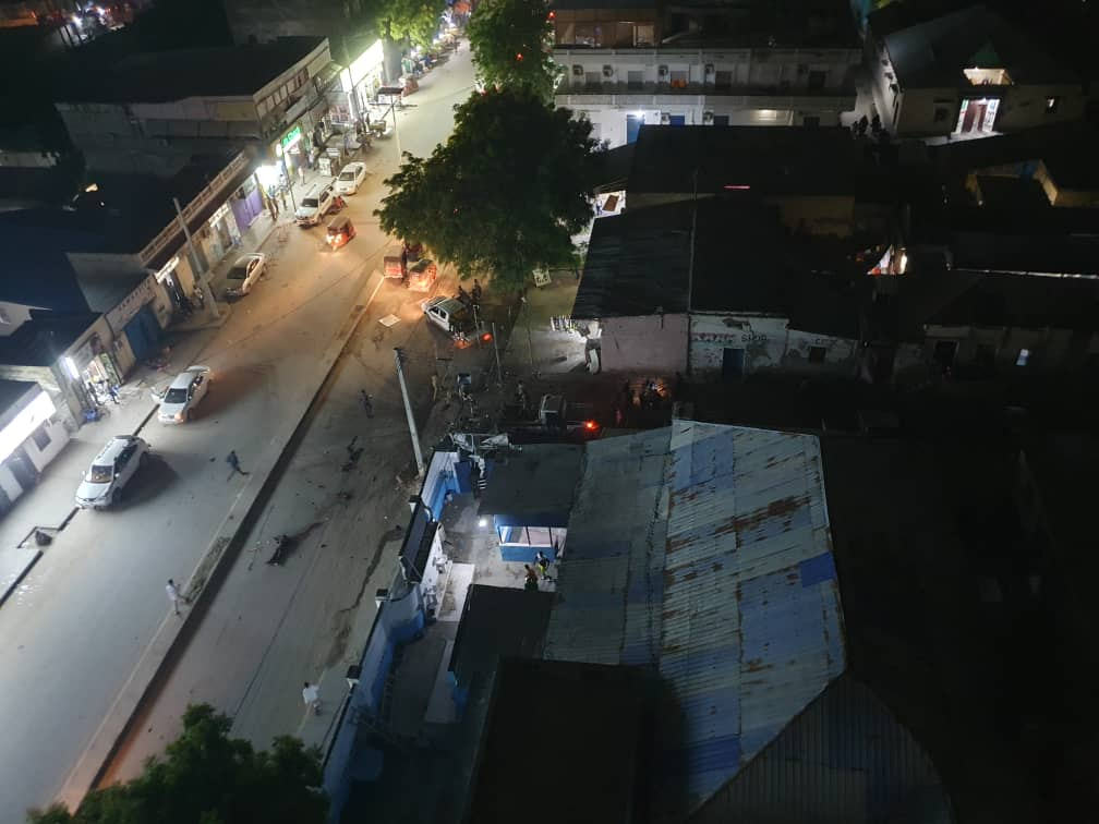 Suicide bomber kills police officers and civilians in Mogadishu.