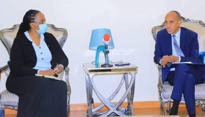 President, UN Humanitarian Coordinator discuss issues of drought preparedness in the Somali region
