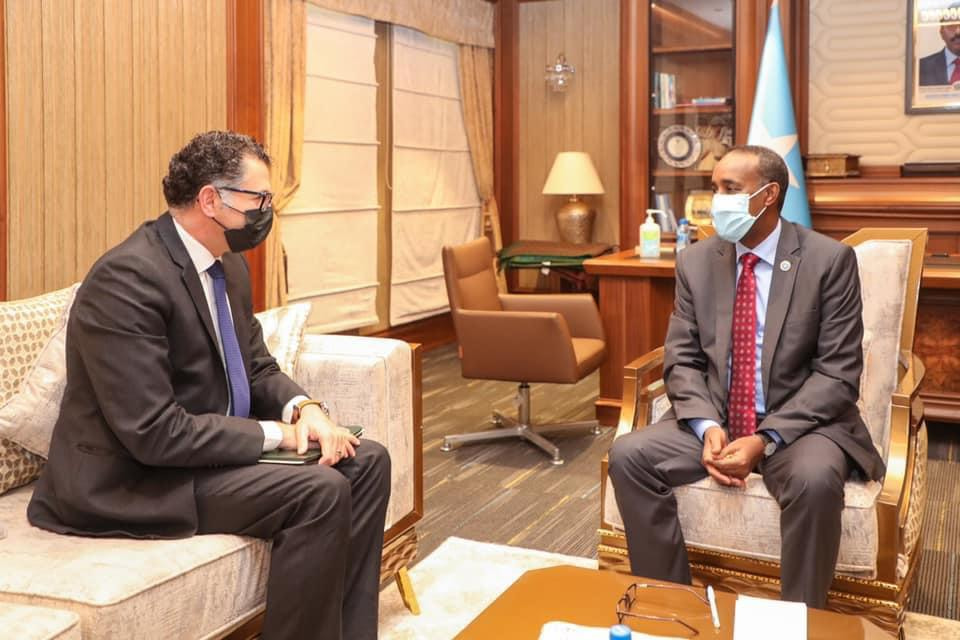 Prime Minister meets Egyptian ambassador to Somalia