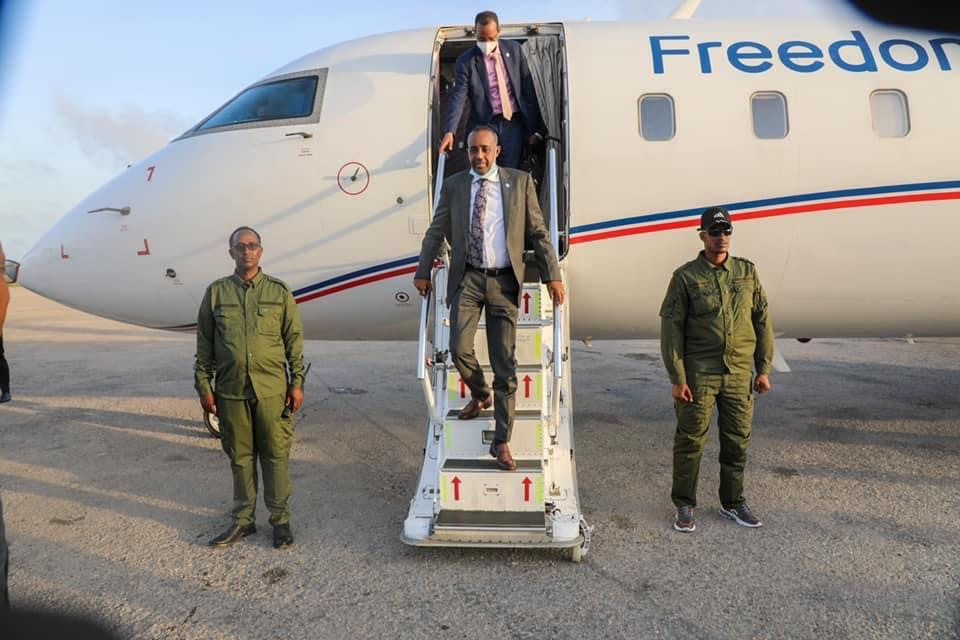 Prime Minister Roble returns back home