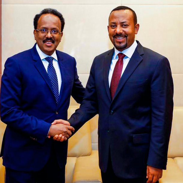 Somali President, Ethiopian Ethiopian Prime Minister hold talks on enhancing bilateral cooperation