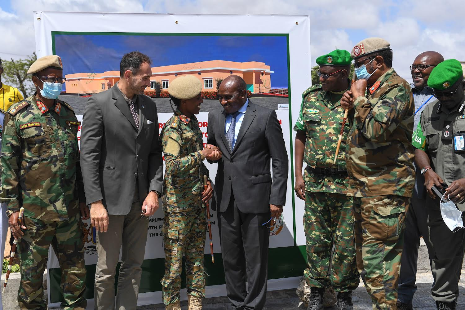 AMISOM and Government of Italy begin construction of a 68-bed hospital facility for Somali National Army