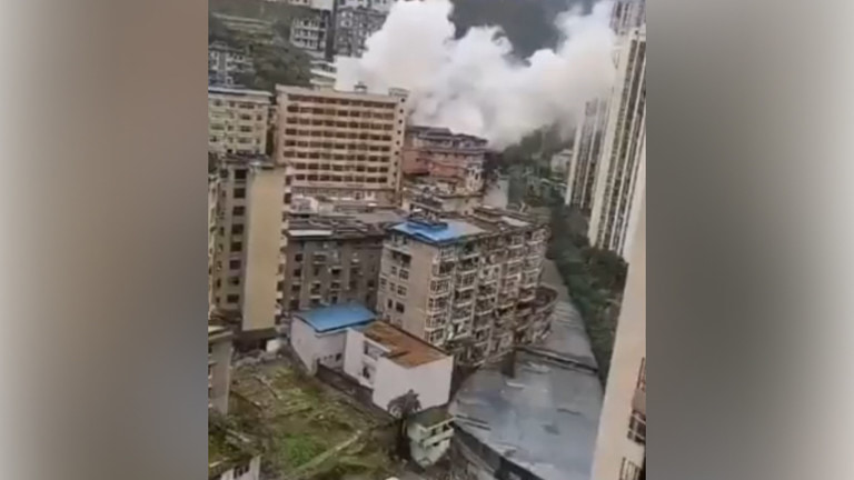 At least 20 people got trapped in an explosion