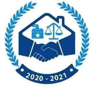 Members of the electoral organising committee announce the schedule of the Chairperson election