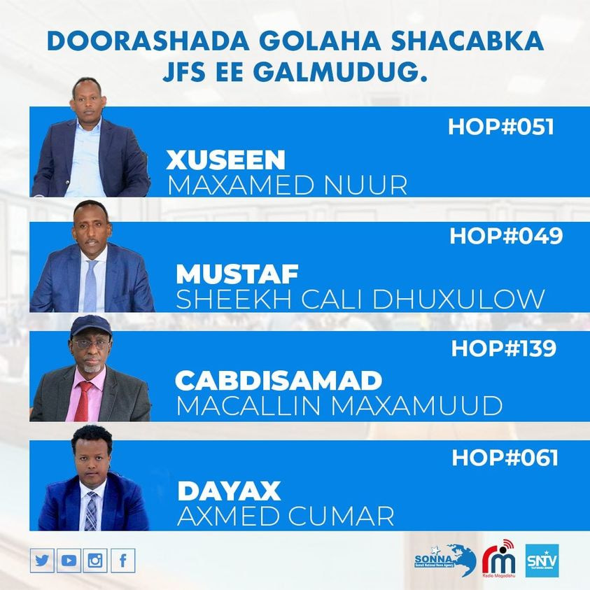 Dhusamareb: Four Members of Parliament elected today