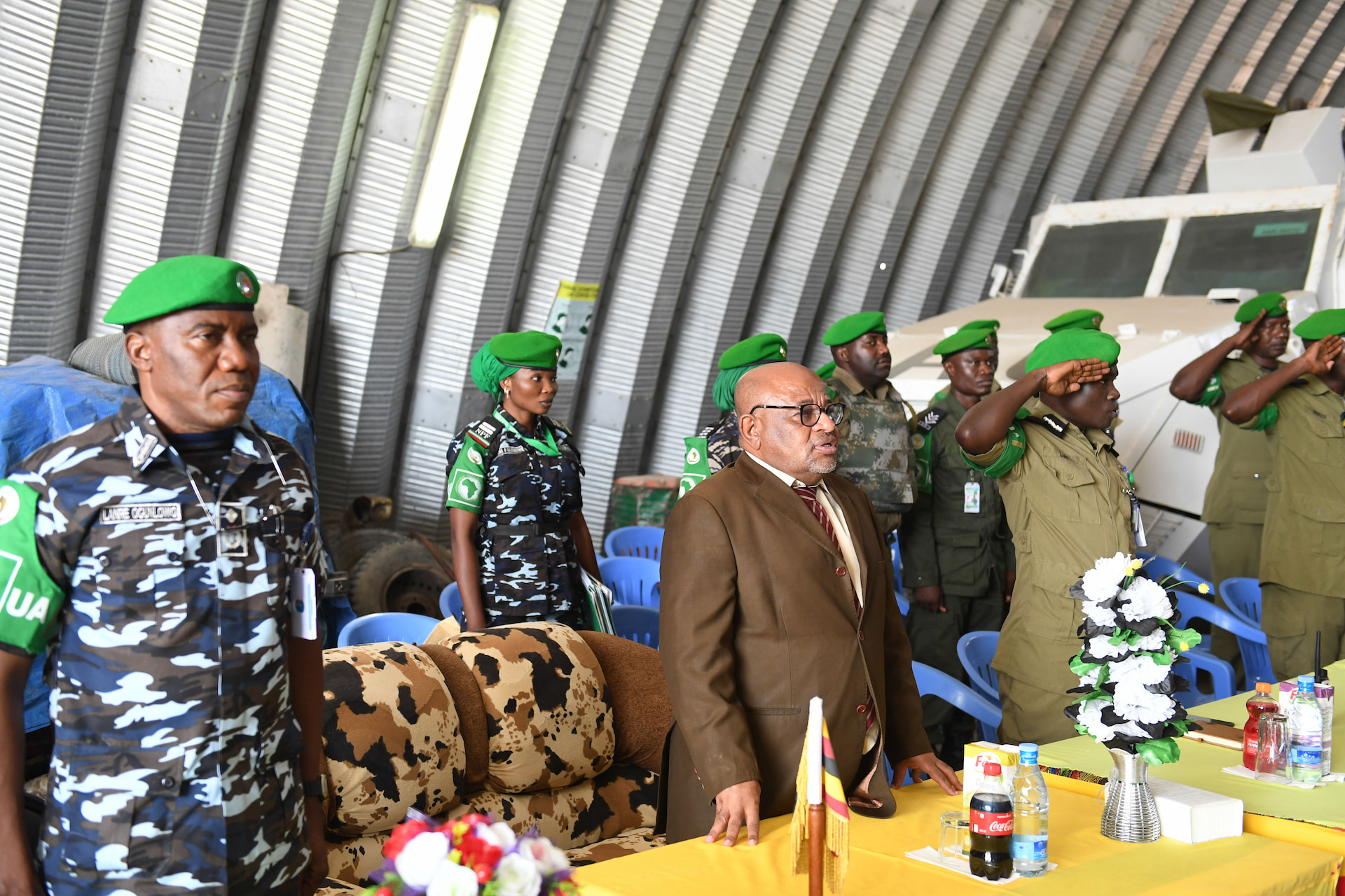 ATMIS honors Uganda Police personnel for service in Somalia