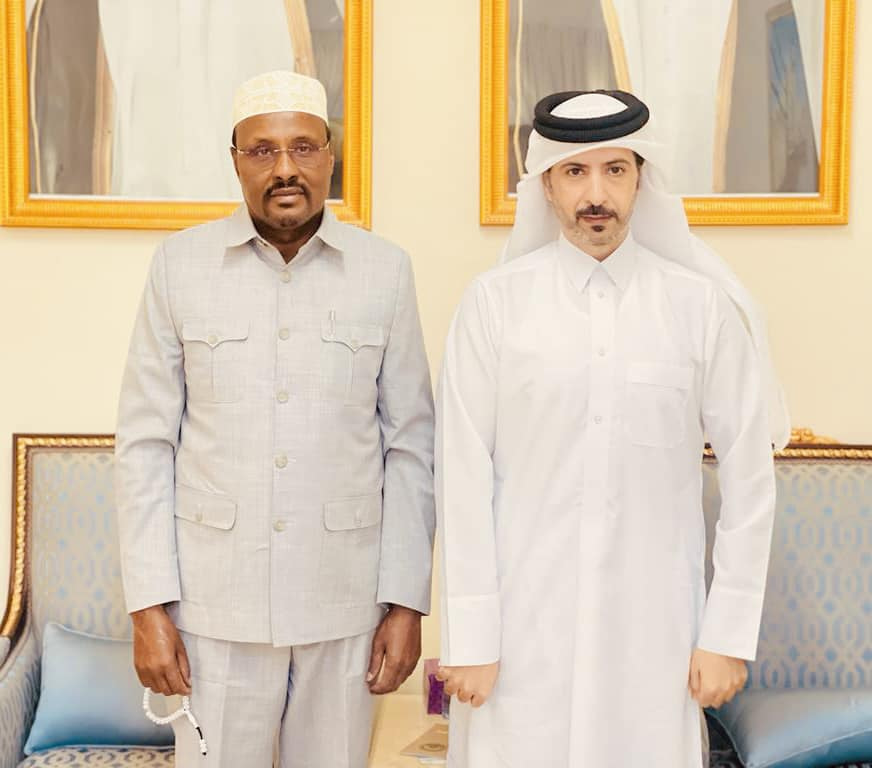 Galmudug State Speaker meets Qatari Ambassador