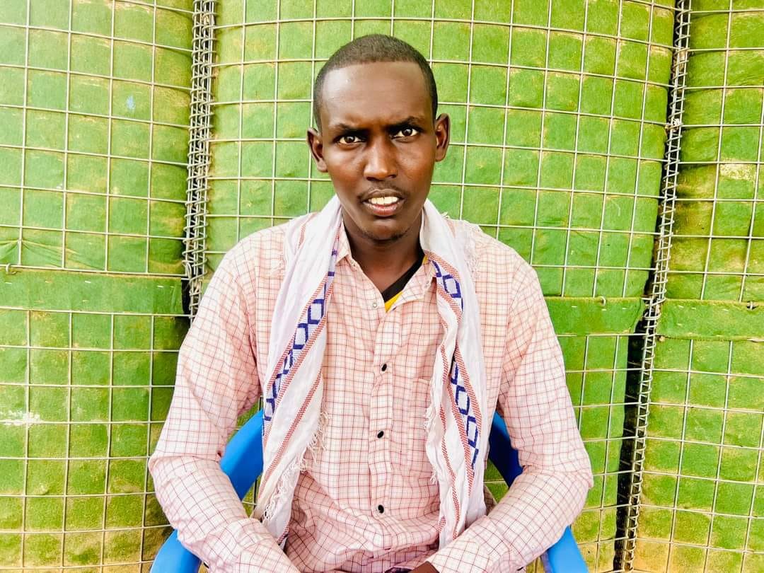 An Al-Shabaab militant surrenders to the Somali National Army