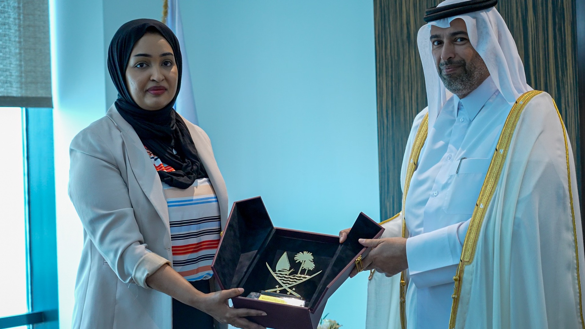 Somali Minister of Environment meets Qatari counterpart