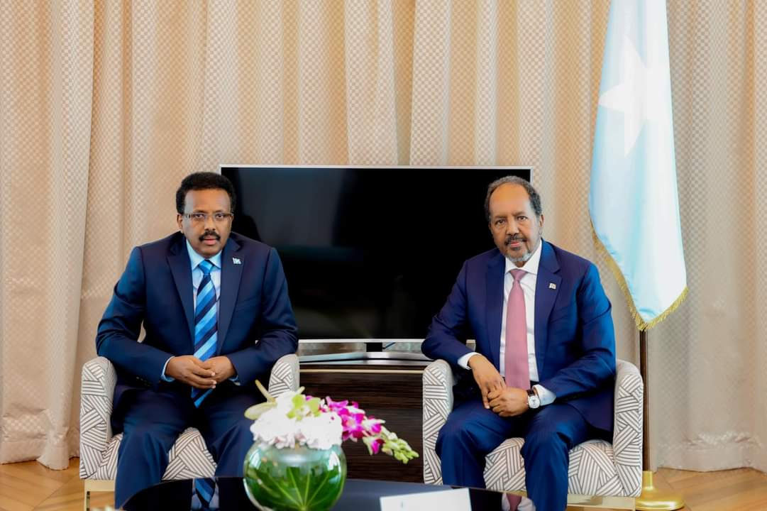 Somali President meets former President in Doha