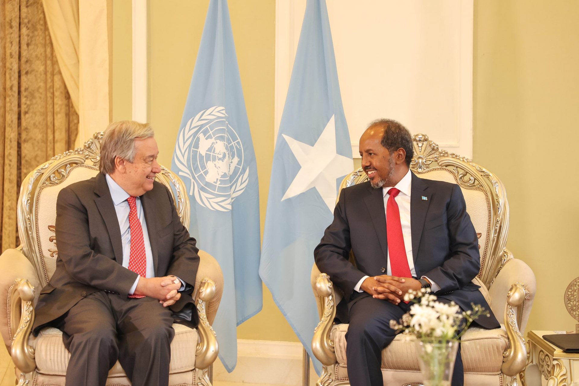 Somali President, UN Chief Holds Fruitful Meeting in Mogadishu