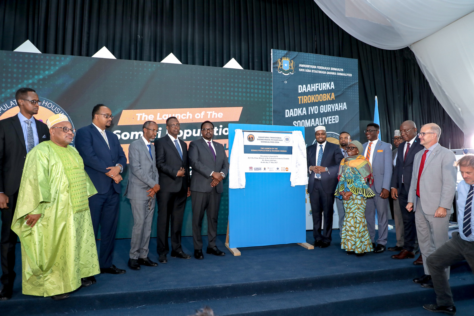 Somali Deputy Prime minister opens the launch of population census program in Mogadishu