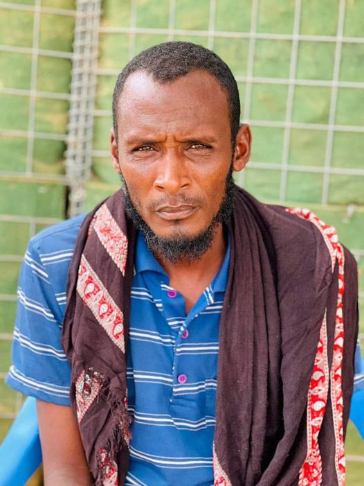 An Al-Shabaab militant surrenders to the Somali National Army