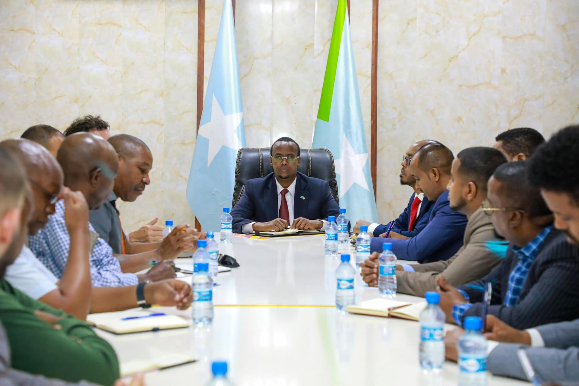 President of Hirshabelle State Holds Meeting with a section of International aid Organizations.