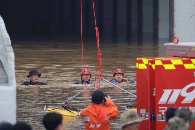 Torrential rains in South Korea death toll rises to 26, 10 others still missing