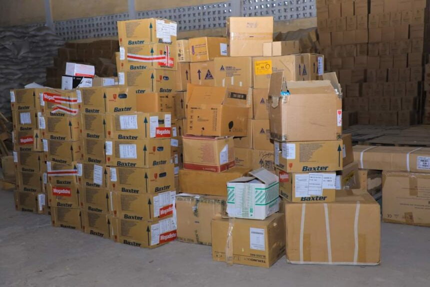 Director of SoDMA receives medicine and medical equipment donations
