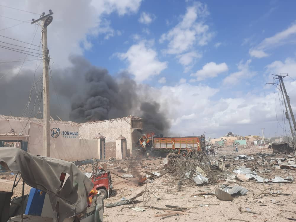 Terrorists carry out suicide car bomb attack on civilian targets