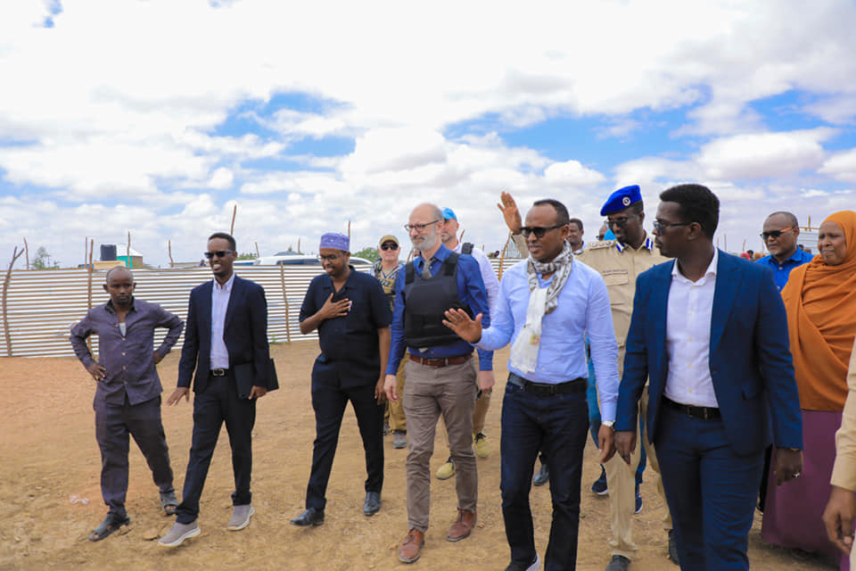 SoDMA Commissioner, UNSOM envoy arrive in Beledweyn