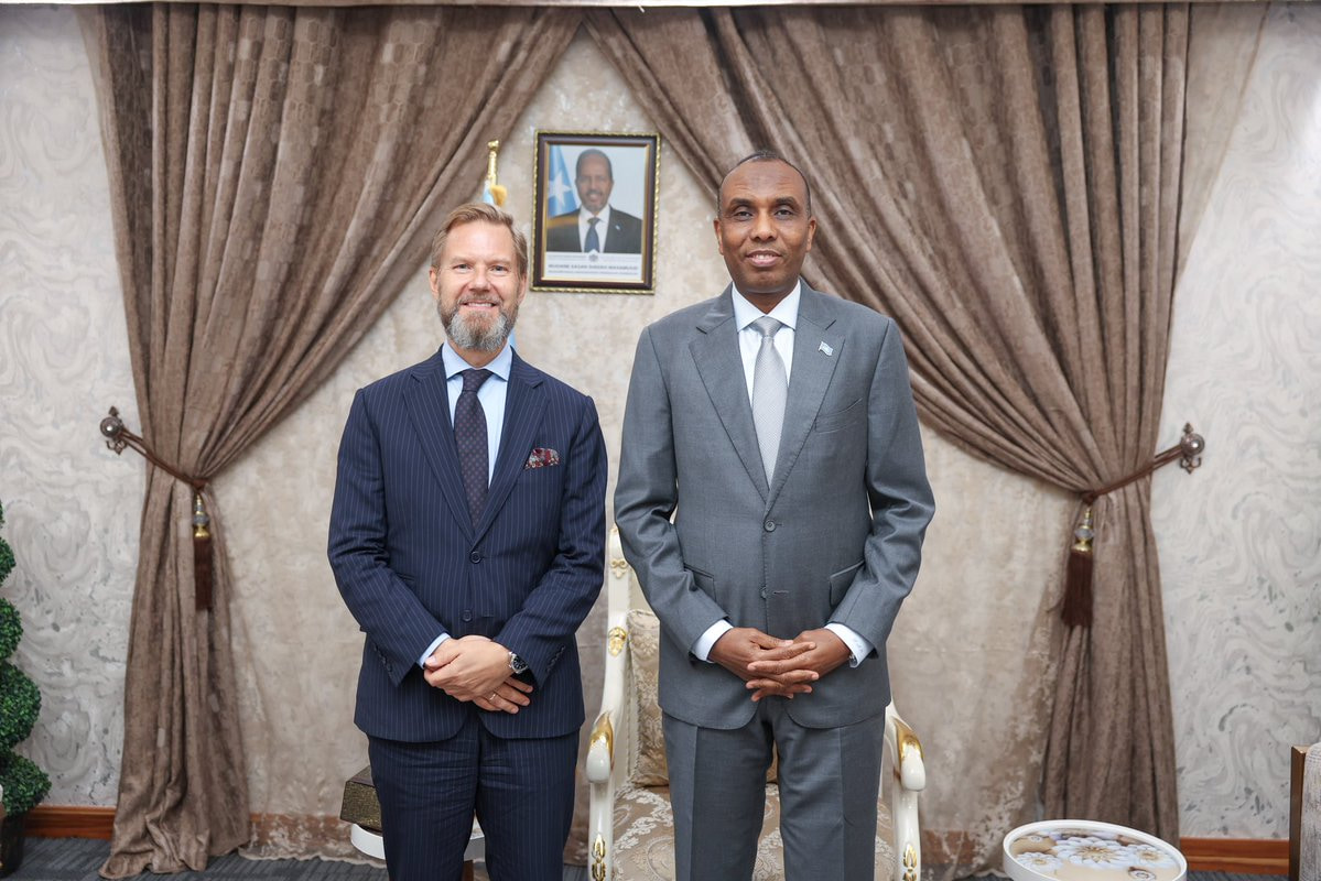 Prime Minister Hamza receives Swedish Ambassador to Somalia