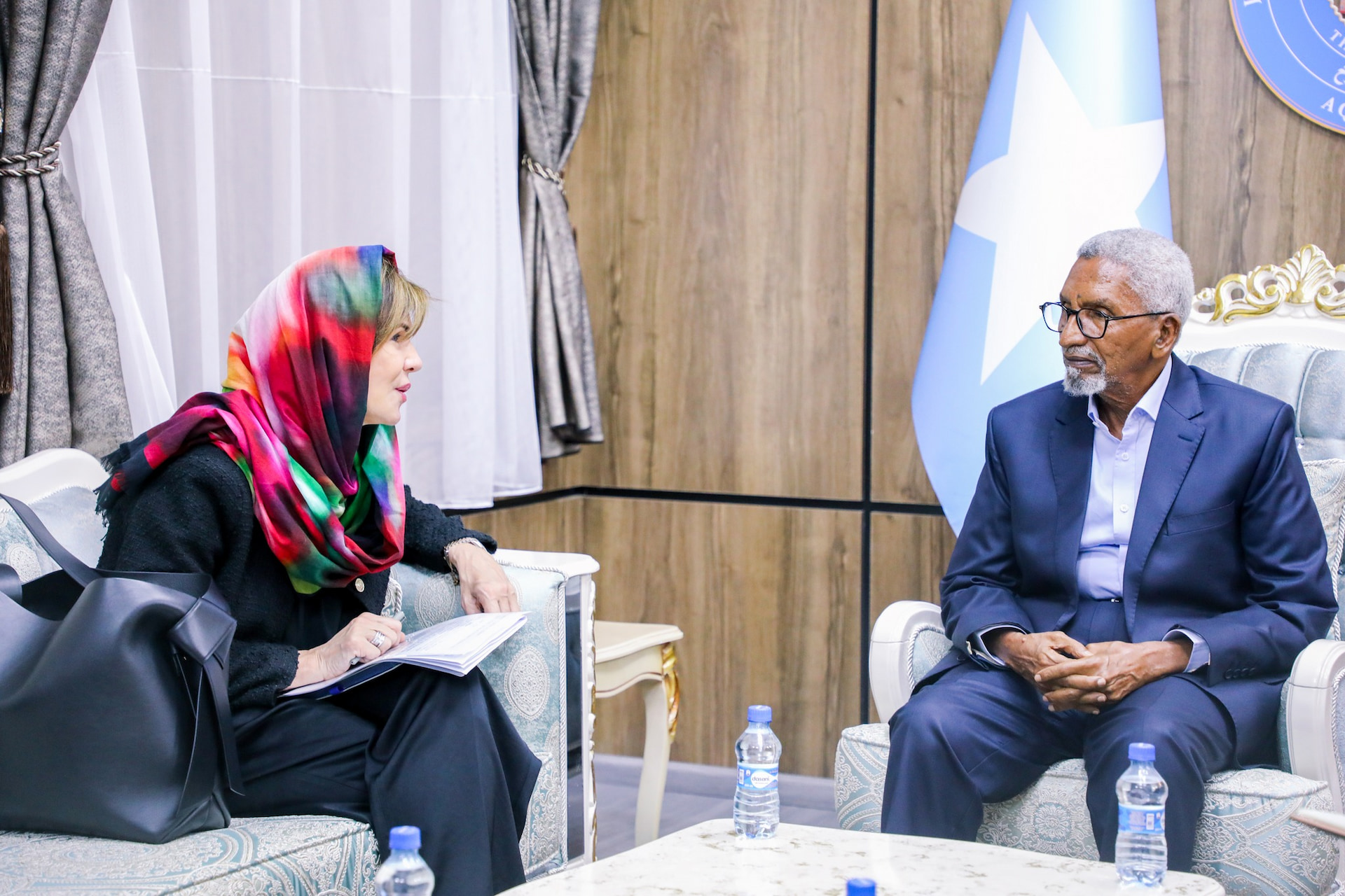 The Speaker of the senate met with the EU Ambassador to Somalia