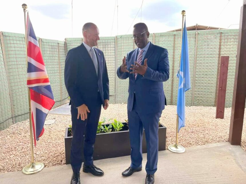 Minister of Justice meets the Ambassador of UK to Somalia