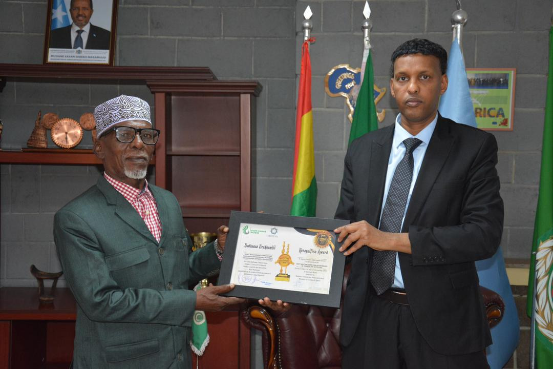 Somalia wins the Medal of Culture, and Art of the Horn of Africa ODA AWARD