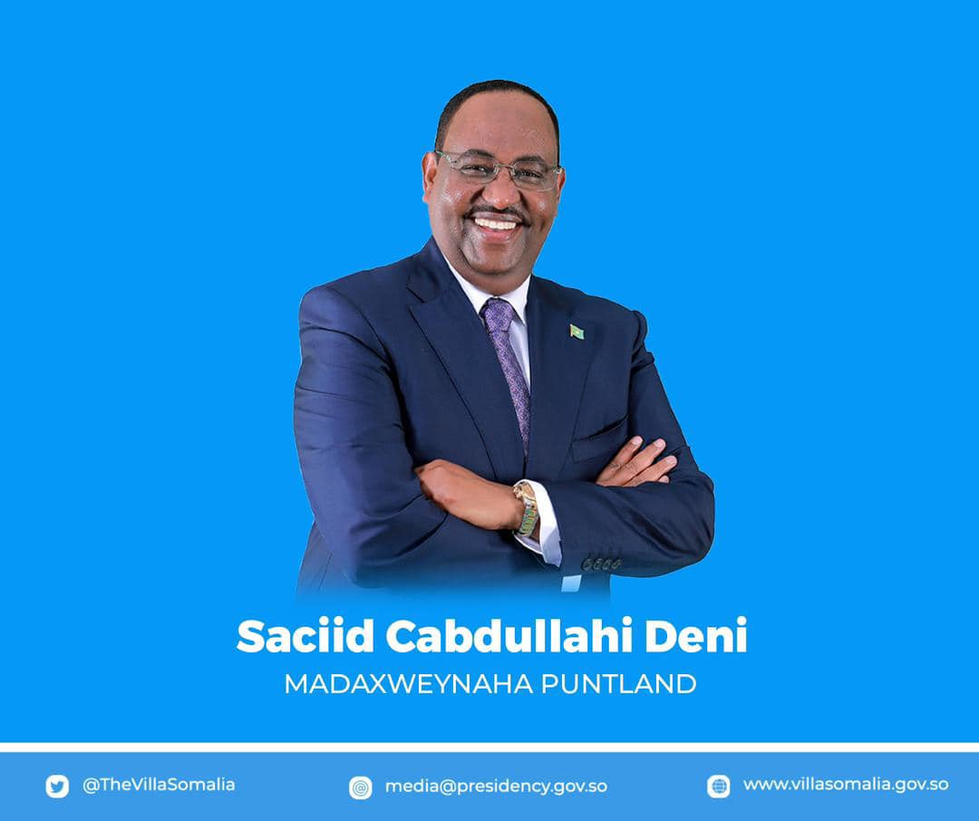 President Mohamud congratulates Deni on his re-election as Puntland State President
