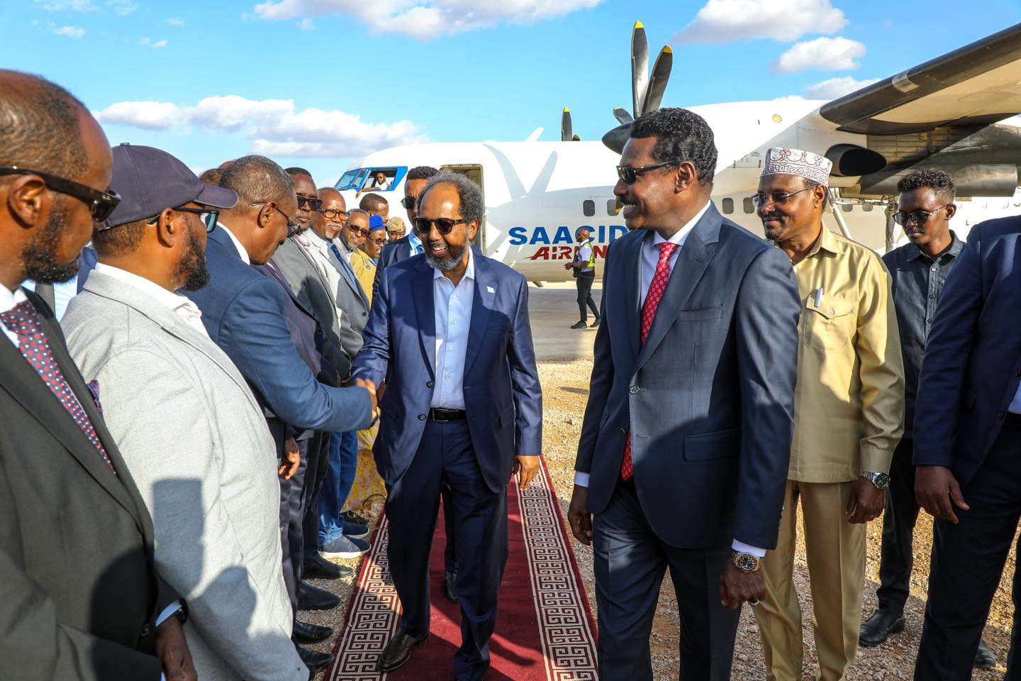 Somali President visits Galmudug to oversee the completion of the anti-Khawarij campaign