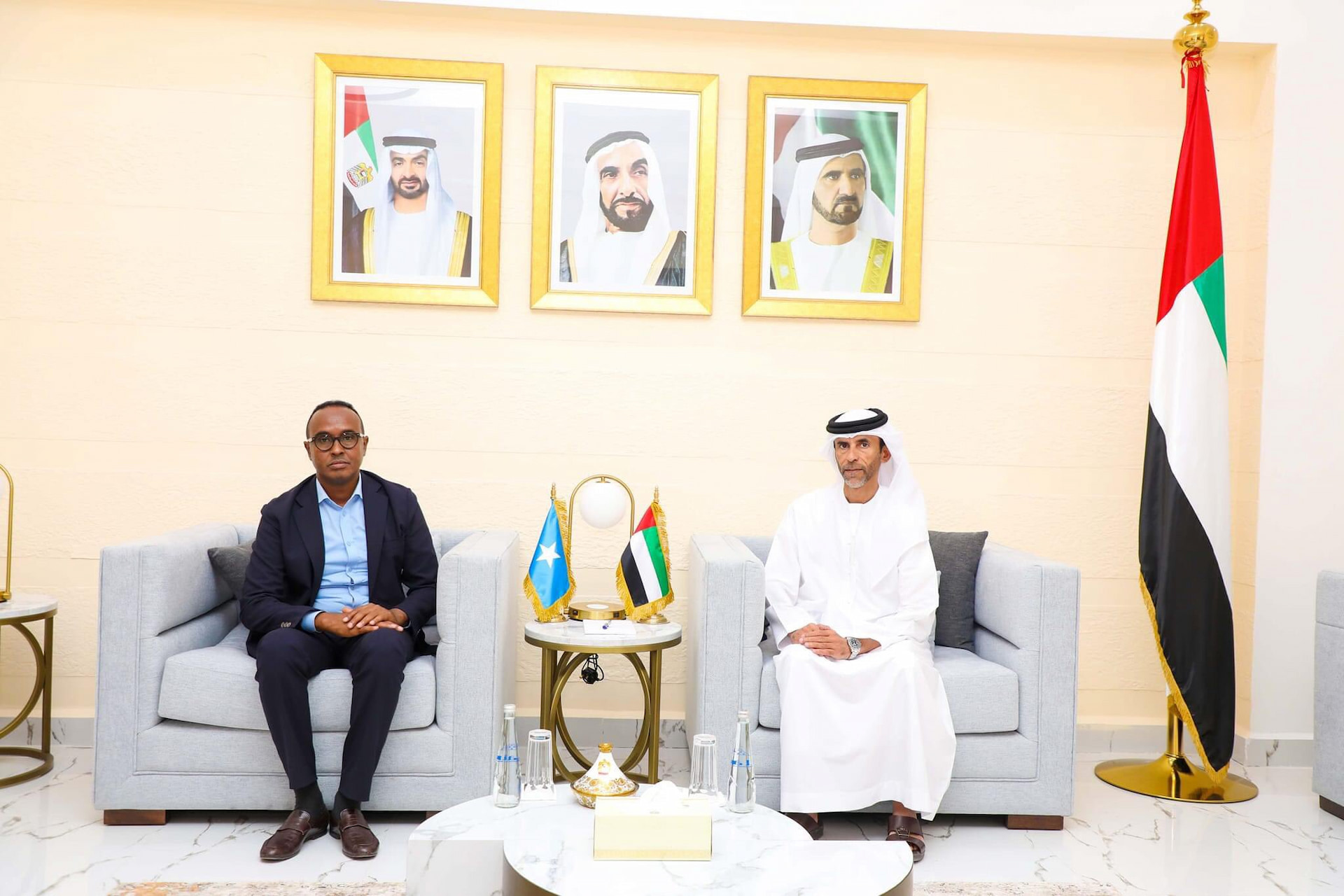 Commissioner of SoDMA visits UAE Embassy in Mogadishu