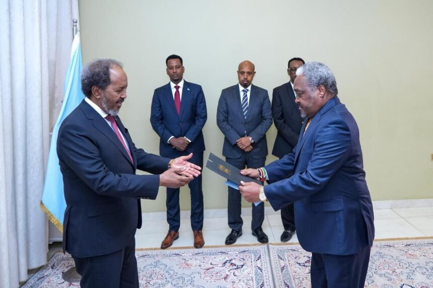 New Kenyan envoy presents credentials to Somali president