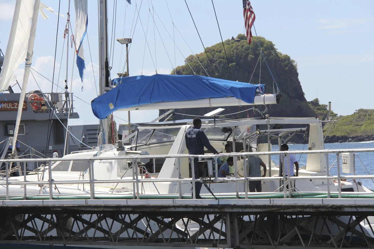 Caribbean officials search for 2 people who were on yacht allegedly hijacked by 3 escaped prisoners