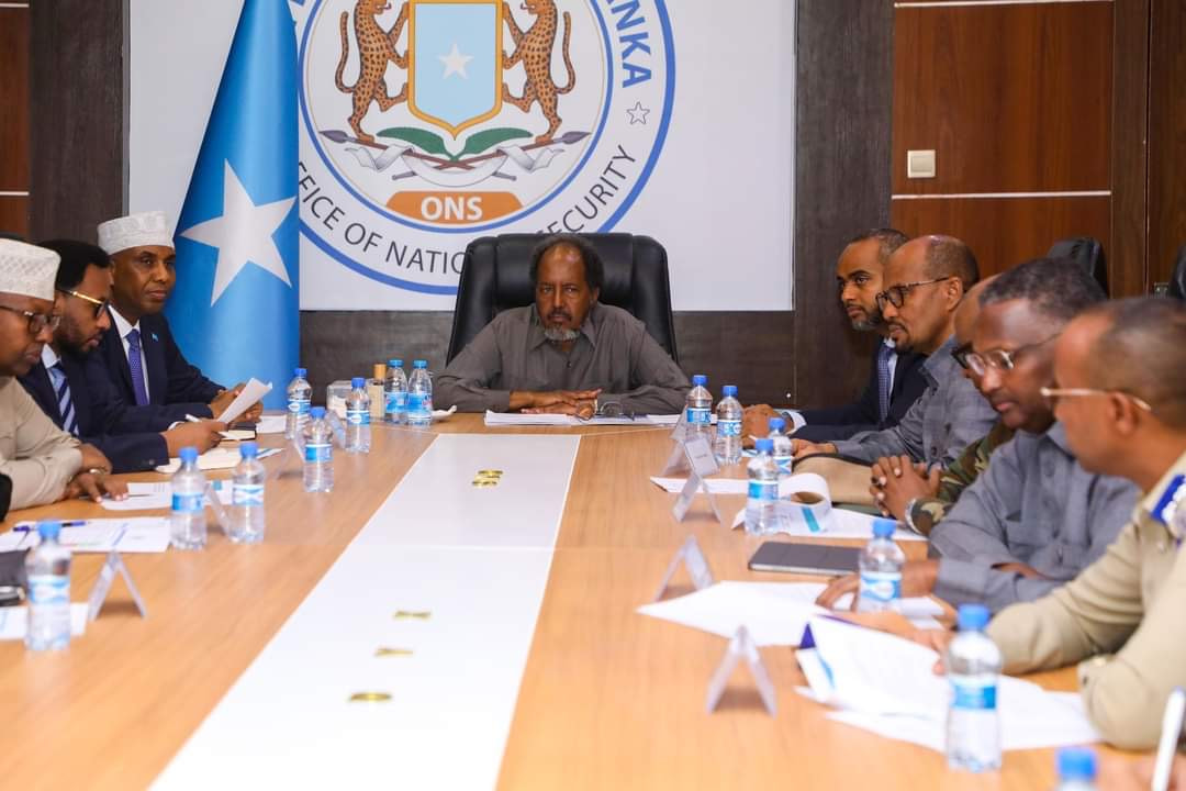 President Hassan chairs the National Security Council’s meeting