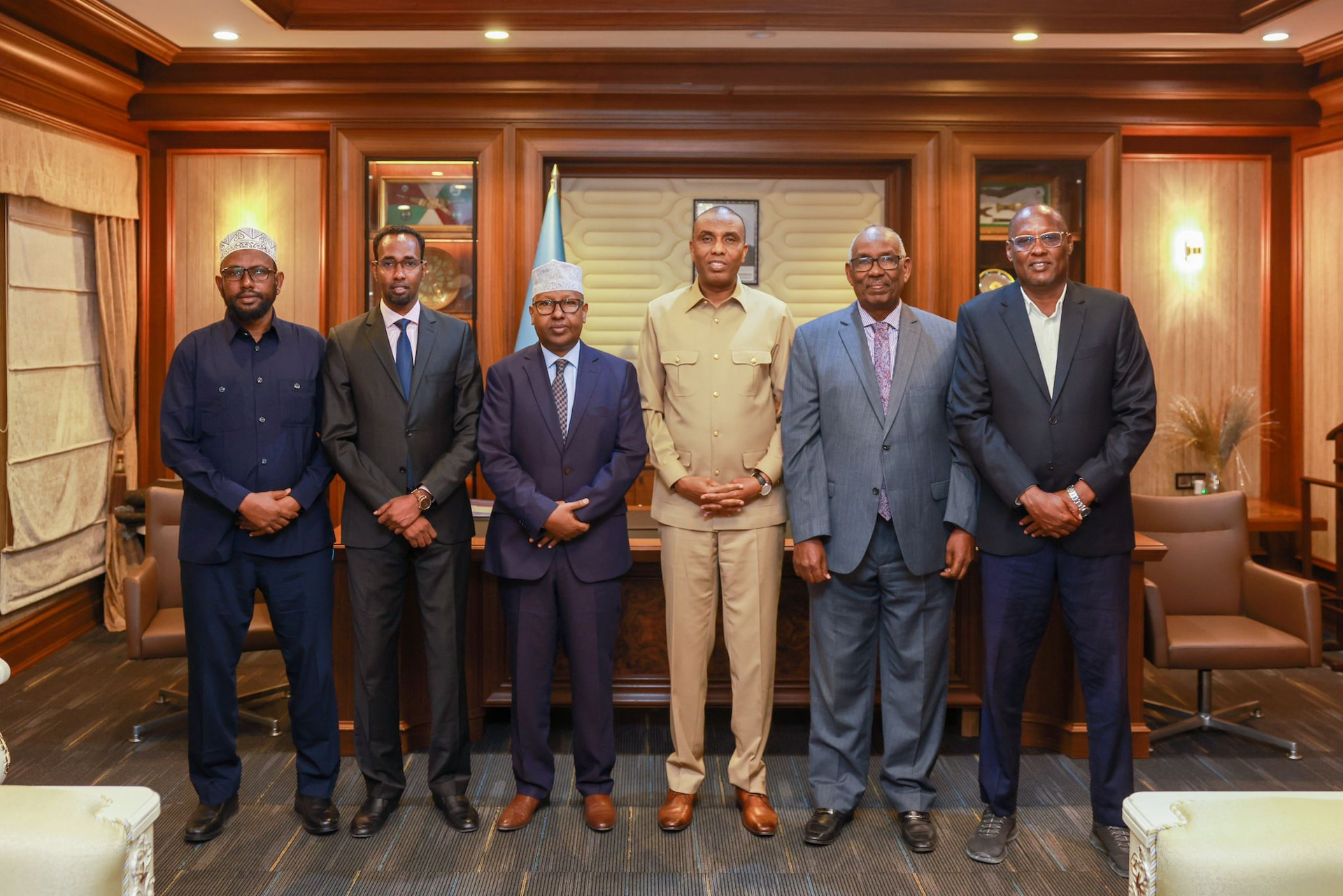FGS, FMS Ministers of Interior meet PM Hamza after concluding the Wadajir Framework High-Level Retreat meeting