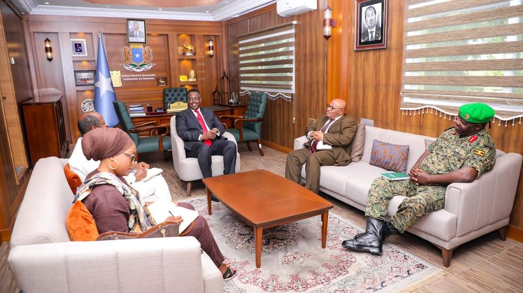 Minister of Justice receives SRCC for Somalia and the Head of ATMIS
