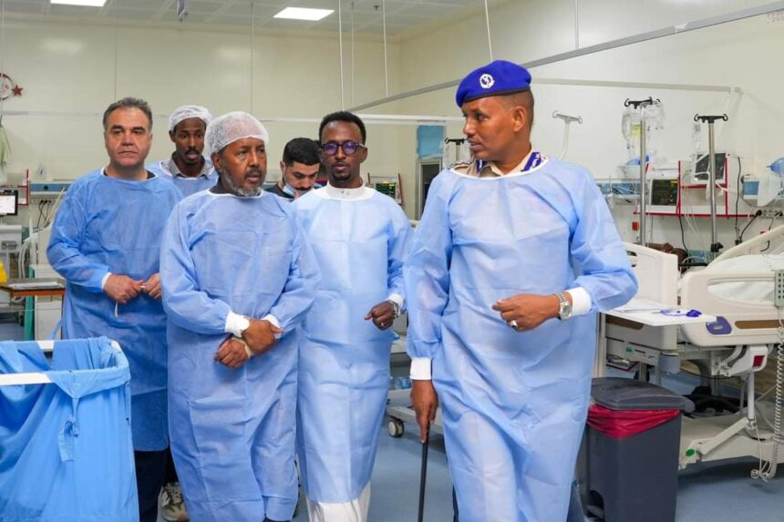 Somali President and Parliament Speaker Visit SYL Hotel Attack Victims