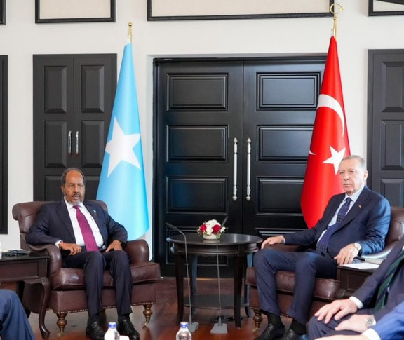 President Hassan meets his Turkish counterpart
