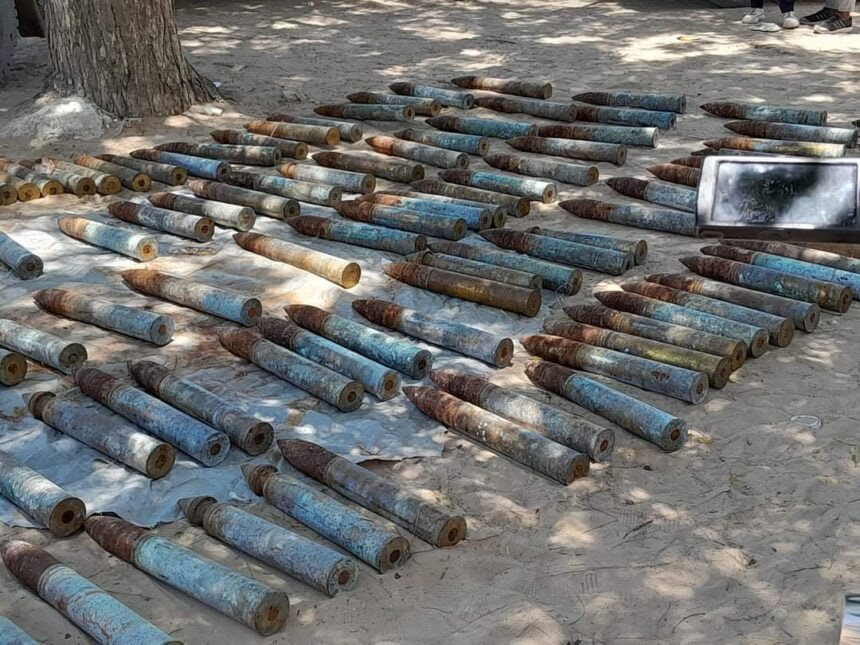 Somali Police seize 140 mortars after an operation in Mogadishu