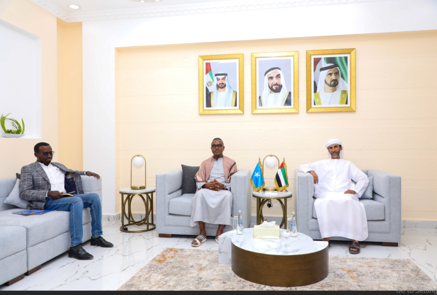 UAE ambassador and SoDMA chairman discuss aid and resilience projects in Somalia