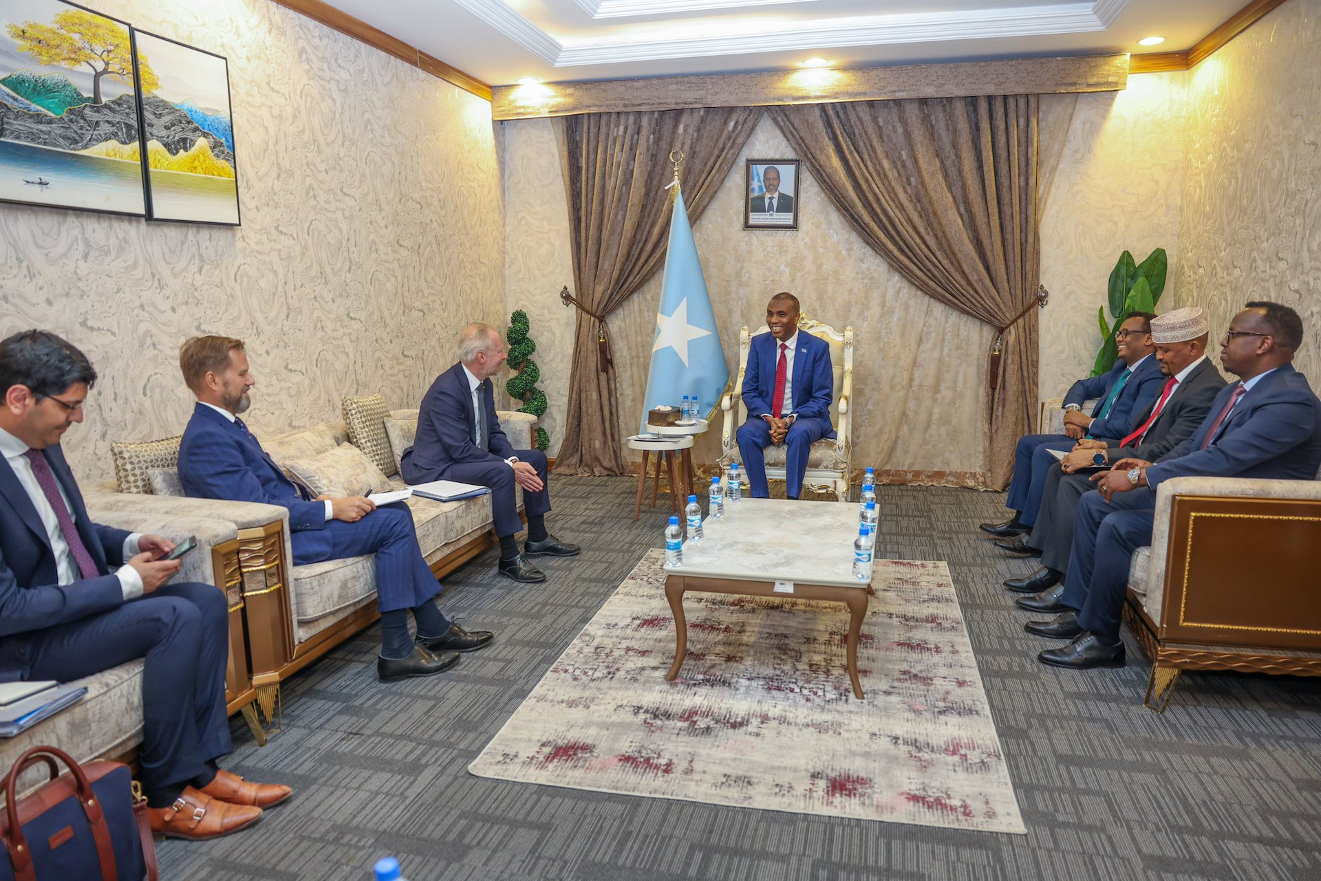 Prime Minister Hamza receives State Secretary of the Swedish Ministry of Justice