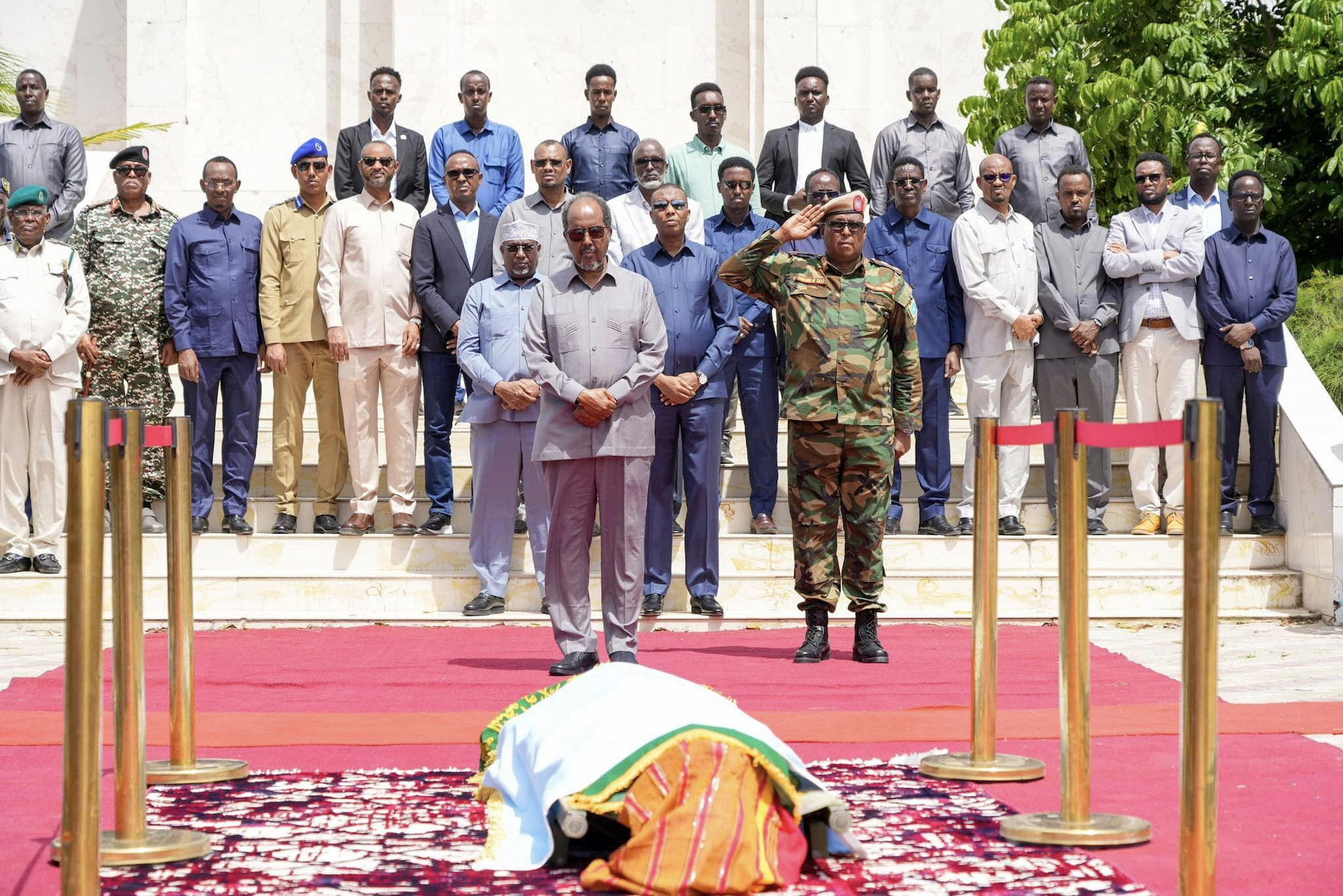 President Hassan attends the National Funeral of the former Speaker of the Parliament
