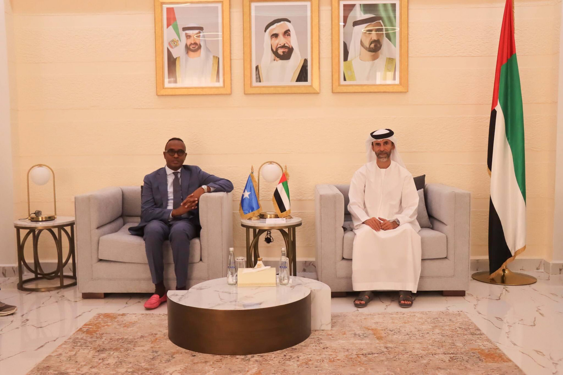 Commissioner of SoDMA engages in a productive discussion with UAE Ambassador to Somalia
