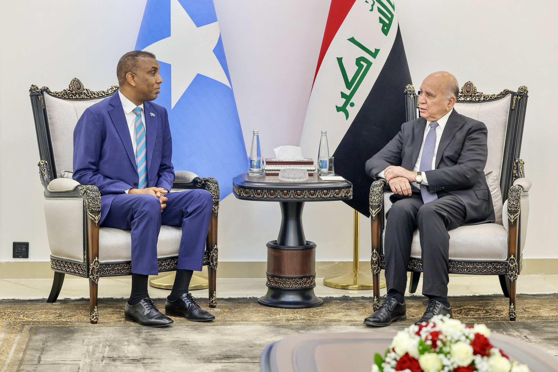 Prime Minister Hamze meets the Deputy Prime Minister of Iraq