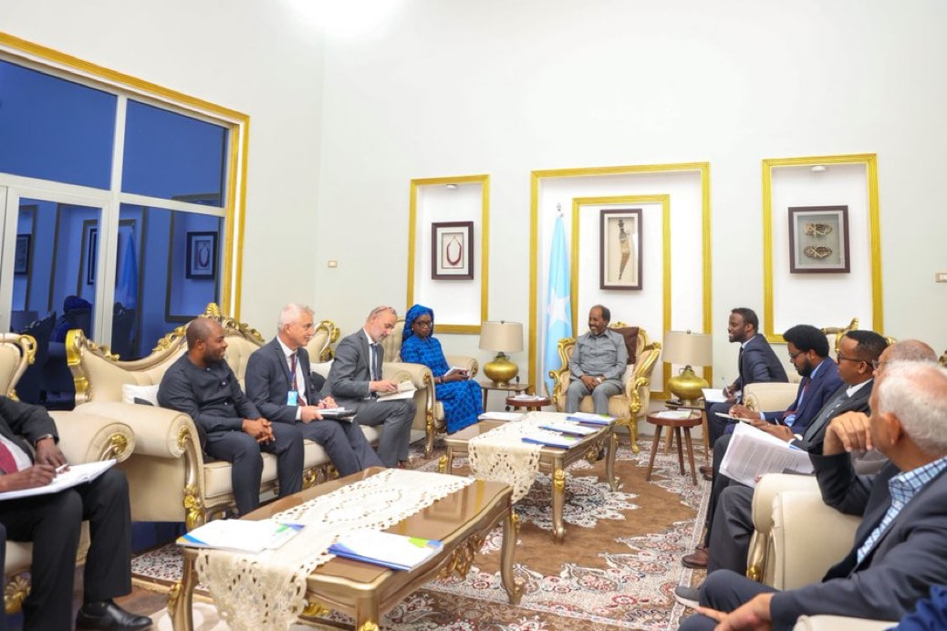 President Hassan Sheikh receives officials from the United Nations
