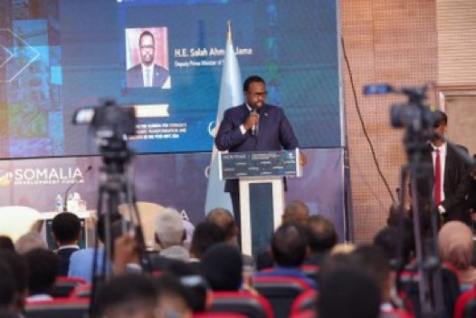 The Deputy PM opens the Somali 2nd Development Forum in Mogadishu