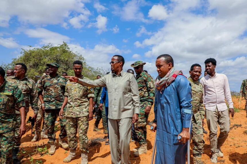 Hirshabelle President Boosts Troops' Morale in Anti-Khawarij Operation