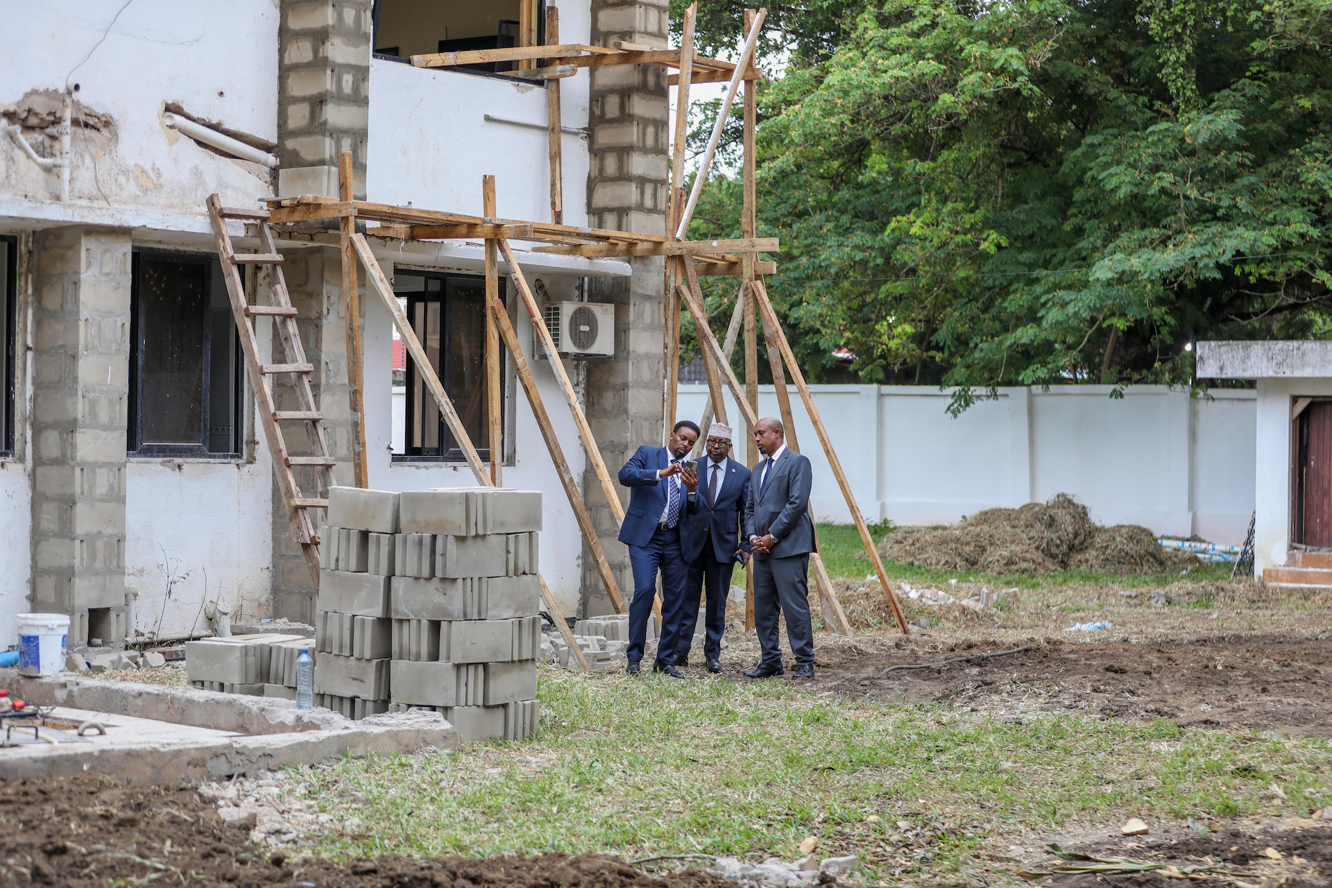 Foreign Minister Inspects Somali Embassy Renovation in Dar es Salaam