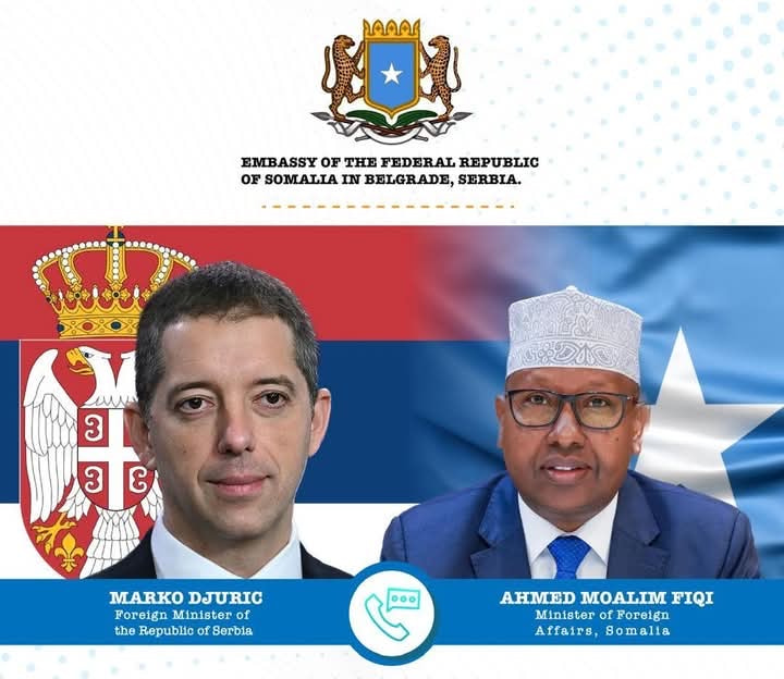 Somali Foreign Minister Talks with Serbian Counterpart on Enhancing Relations